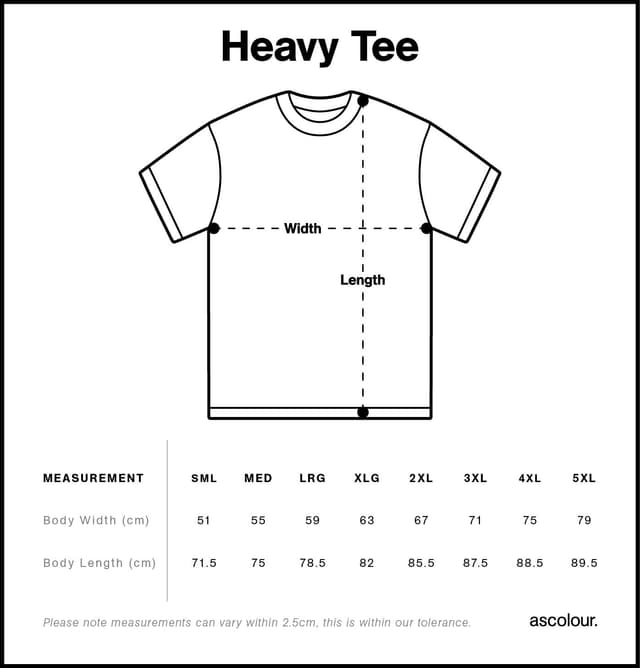 t-shirt size guide
